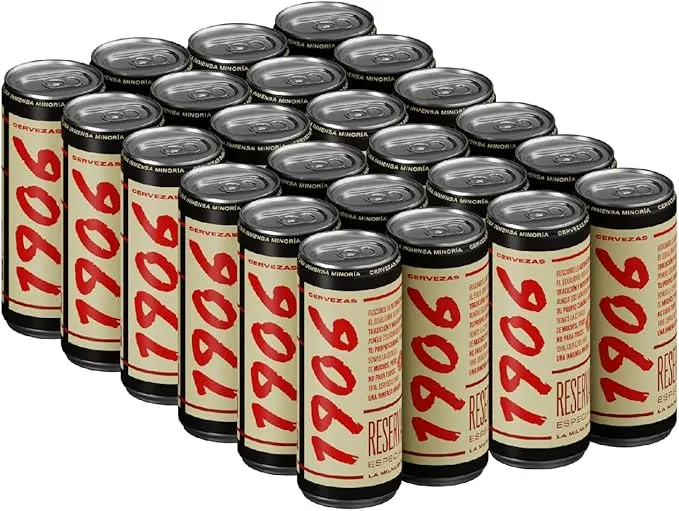 1906 Reserva Especial Cerveza Lager Extra, Pack de 24 Latas x 33 cl por 16,99€
