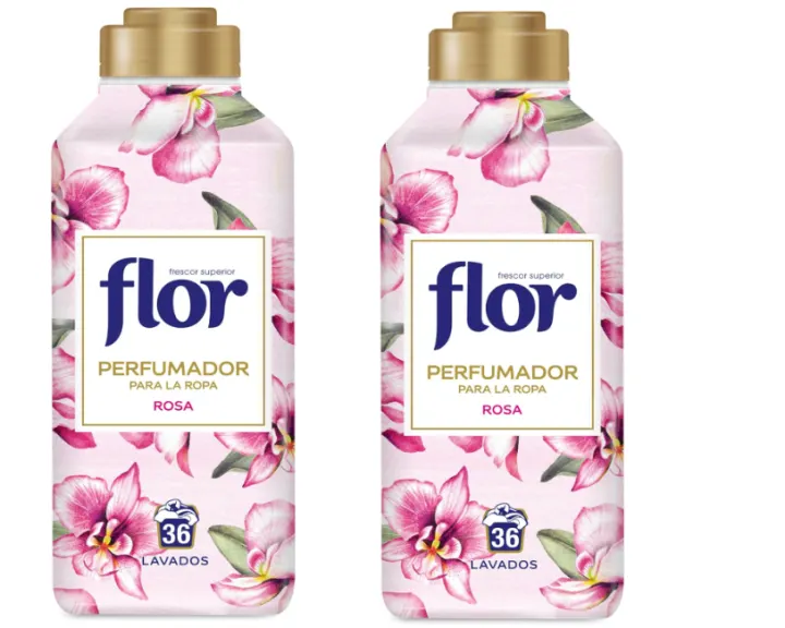 2 Botes de Flor Perfumador para Ropa fragancia floral Rosa, hasta 36 dosis por 3.72€