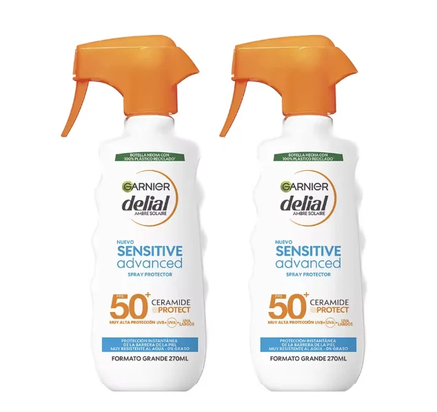 2x270ml GARNIER Delial Spray Protector Sensitive Advanced Adultos IP50+por 1310€