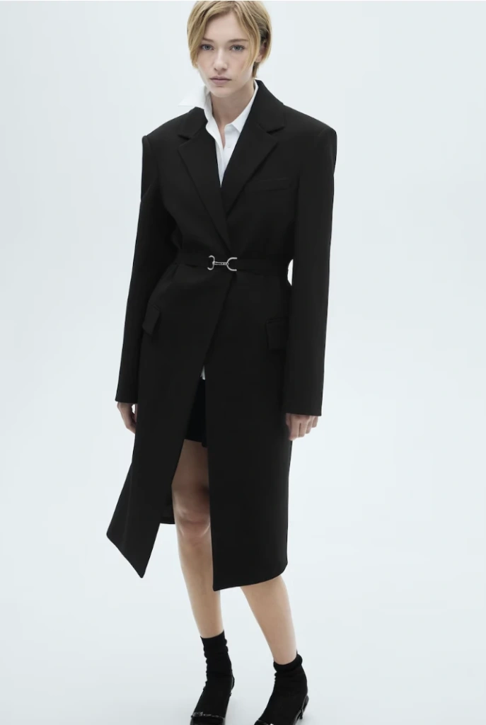Abrigo Mango Estructurado Doble Tela Cinturón por 35.99€