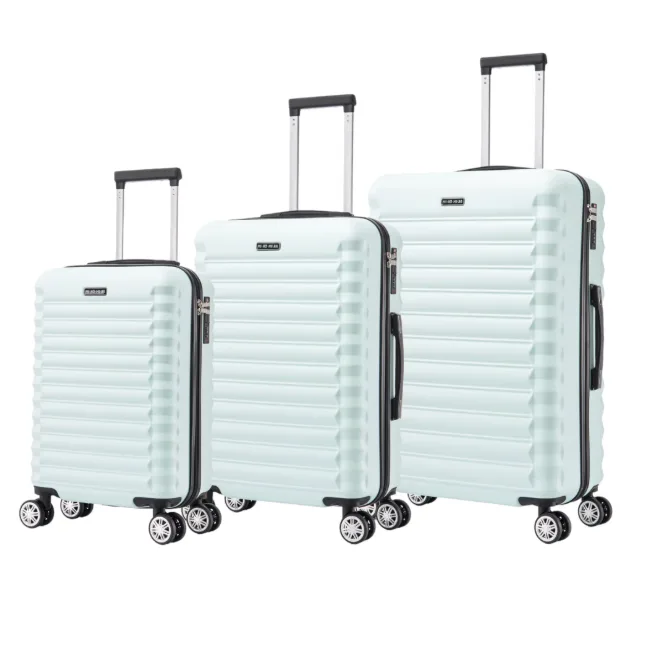 Conjunto Maletas Viaje Elegantes ABS Cerradura Numérica 4 Ruedas Giratorias 360° Asa