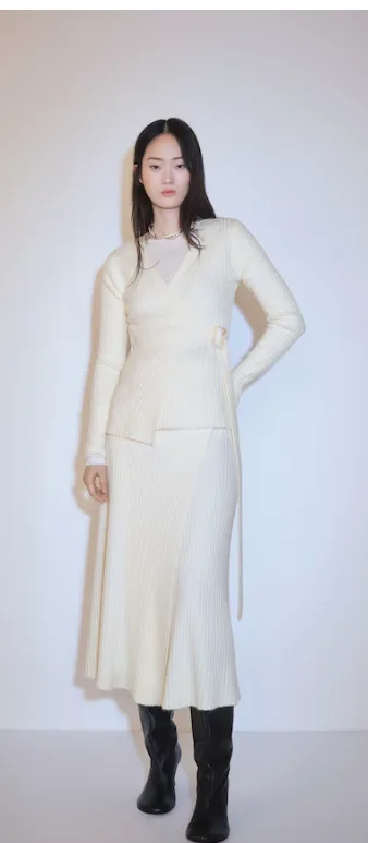 Falda cruzada punto por 6.99€