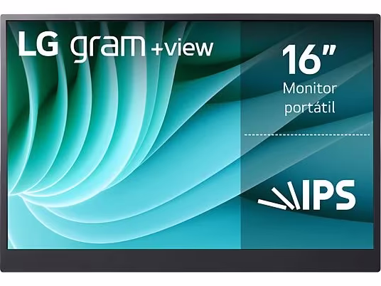 Monitor portátil – LG 16MR70, 16″ WQXGA, 60 Hz, 5 ms, IPS, 2x USB-C, Compatible con PC y smartphones, + Amazon
