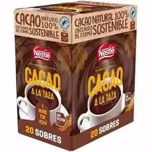 Nestlé Cacao a la Taza 600g | 20 Sobres de 30g para Disfrutar de Momentos Dulces y Especiales
