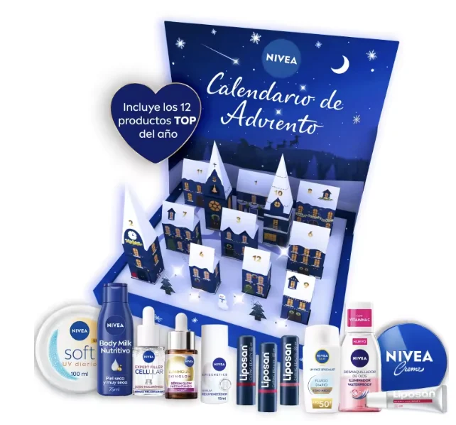 NIVEA Calendario Adviento Premium 2025 12 Regalos Únicos Belleza por 34.94€