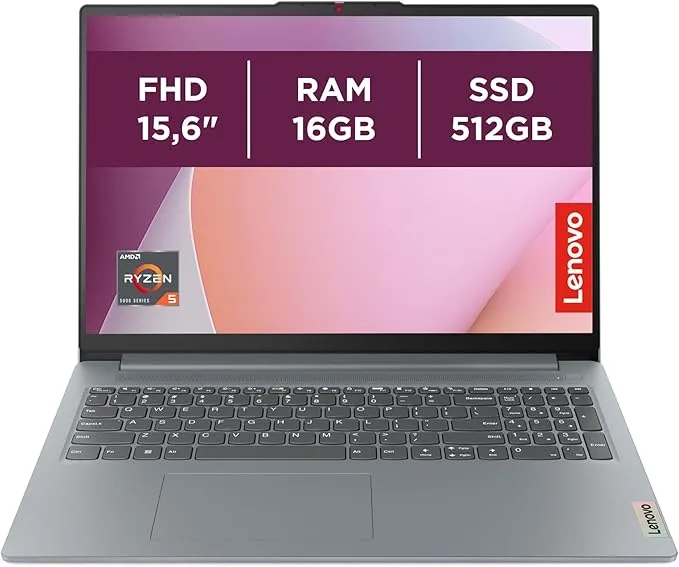 Portatil Lenovo IdeaPad Slim 3 Gen 8 AMD 5 7520U, AMD Radeon 610M Graphics 16GB 512GB