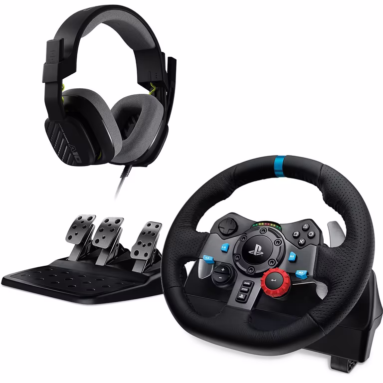 Volante – Logitech G G29 + Auriculares gaming ASTRO A10, PlayStation 5 y 4/PC