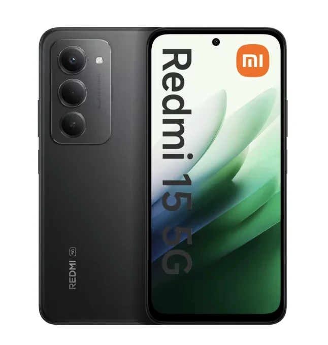 Xiaomi Redmi 15 5G Móvil 8+256GB Negro 7000 mAh 33W 69″ 144Hz 50 MP Snapdragon 6s
