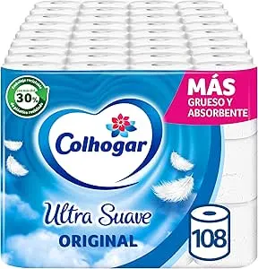 108 rollos Colhogar Ultra Suave Original de 2 capas por 17.93€