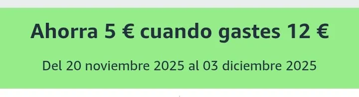 -5€ cuando gastes 12€ Salud y Belleza en Amazon.