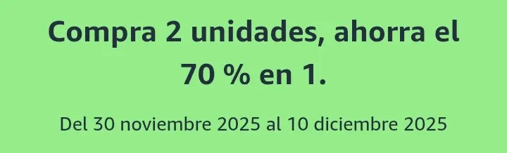 -70% de Dto en la Segunda Unidad Dalud y Belleza en Amazon.