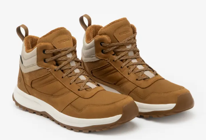 Botas senderismo piel cálidas hombre, NH500 Mid Piel Hybrid por 49,99€ tres colores