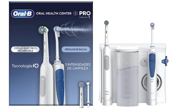 Braun Pro-1 + Irrigador Oxyjet Cepillo Eléctrico Irrigador Blanco Azul por 62.99€