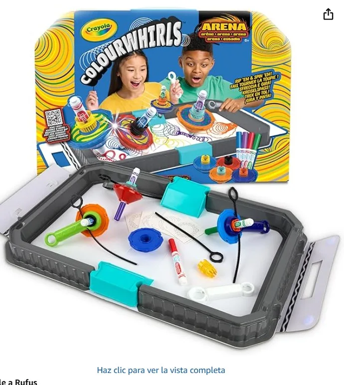 Crayola ColourWhirls Arena de Combate con PintaPeonzas, Rotuladores Giratorios 29.99€
