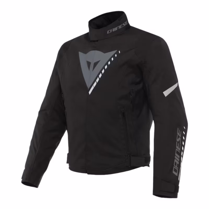 Dainese Chaqueta Veloce D-Dry Hombre (Negro/Charcoal-Gray/Blanco)