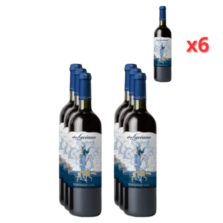 Don Luciano Crianza Vino Tinto D.O. La Mancha Tempranillo Roble 6 x 750 ml por 9.99€