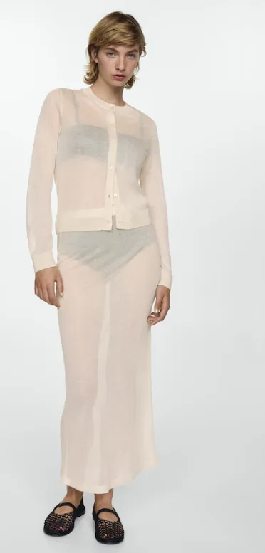 Falda punto semitrasparente por 5.99€