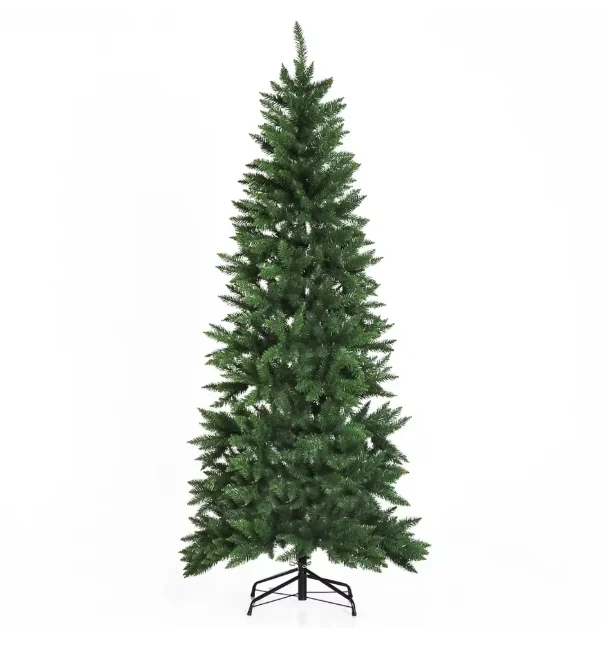 HOMCOM Árbol Navidad Artificial 210 cm 865 Ramas PVC Verde Soporte por 39.35€