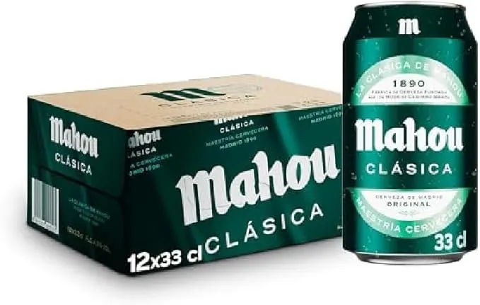 Mahou Clásica pack 12 latas 33cl por 5.37€
