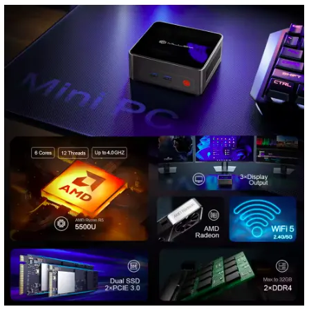 Mini PC MLLSE G1 por 148,37€
