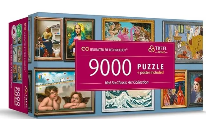 Puzzle marca Trefl-9000 Piezas Colección No Tan Clásicos de Arte por