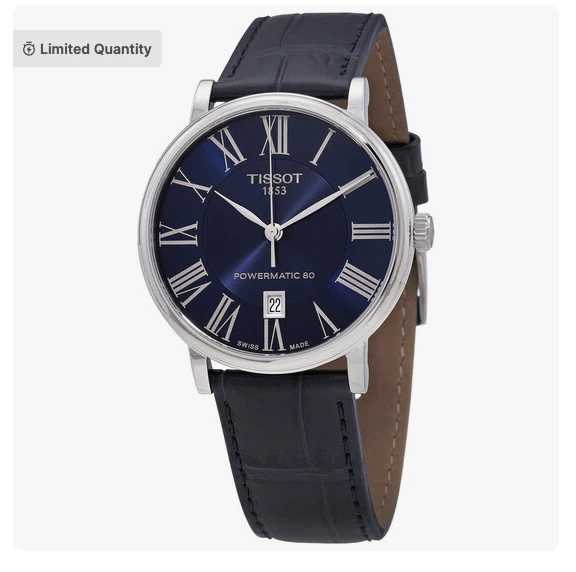 Tissot Carson Automatic Blue Dial Men’s Watch T1224071604300 por 278.36€